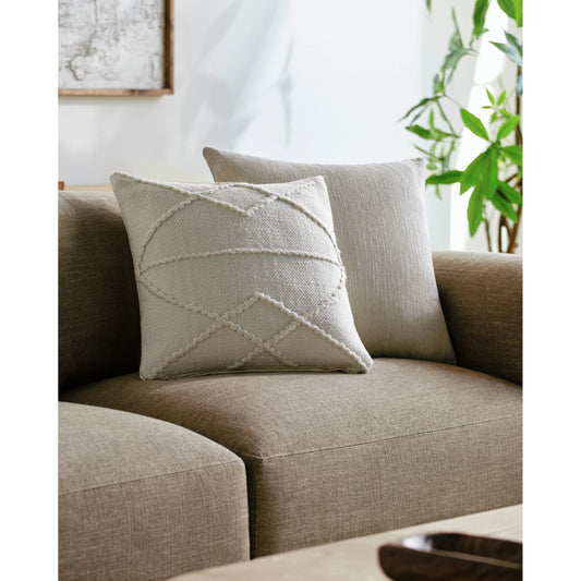 Dortmund Accent Pillow - 487815 by Surya in light silver, white, silver, slate. Made from polyester in a modern style.