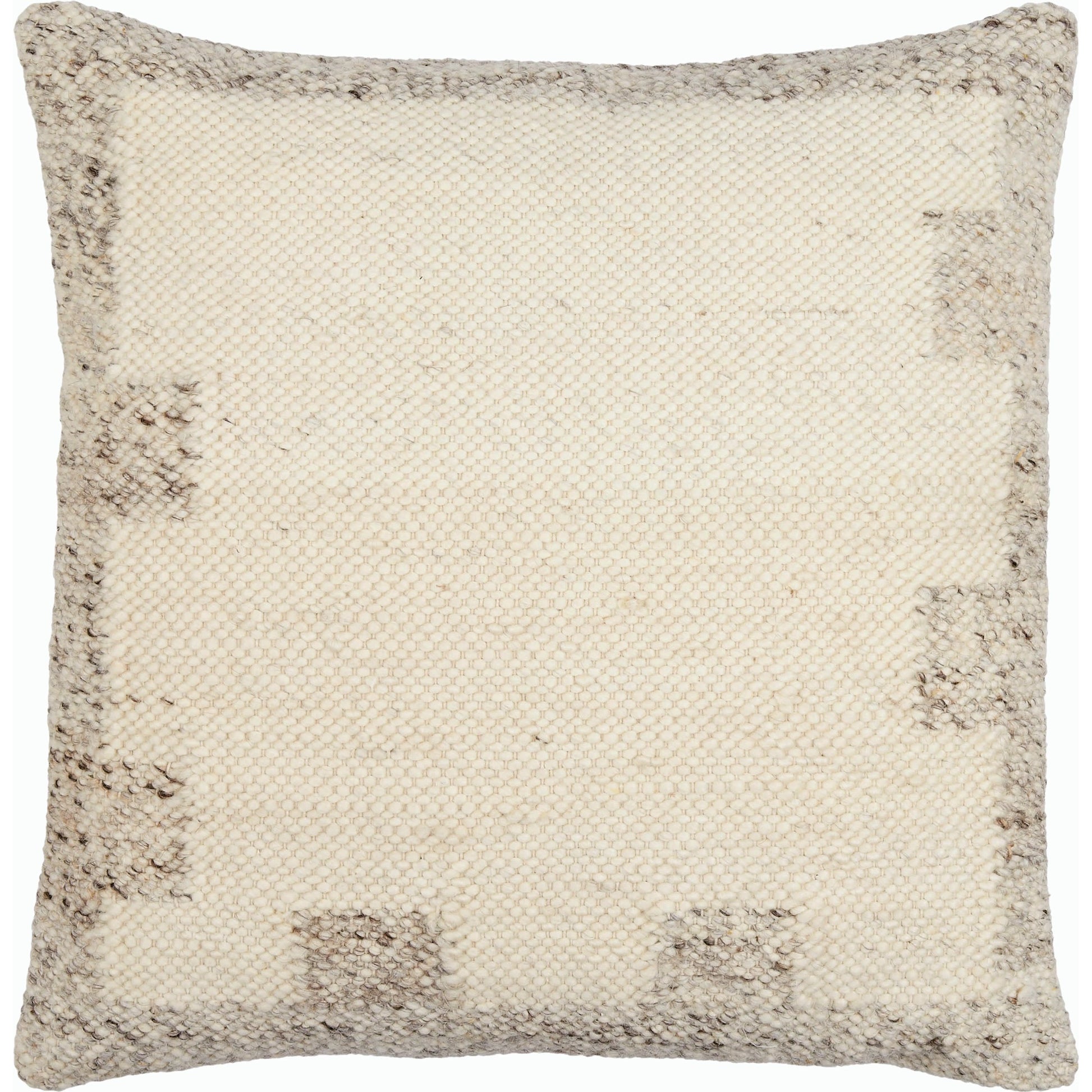 Deccan Traps Pillow - 493449 by Surya in ivory. Made from wool, cotton in a modern style.