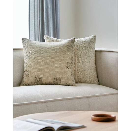 Deccan Traps Pillow - 493449 by Surya in ivory. Made from wool, cotton in a modern style.
