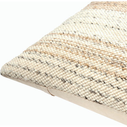 Deccan Traps Pillow - 493460 by Surya in tan, beige, medium gray. Made from wool, cotton in a modern style.