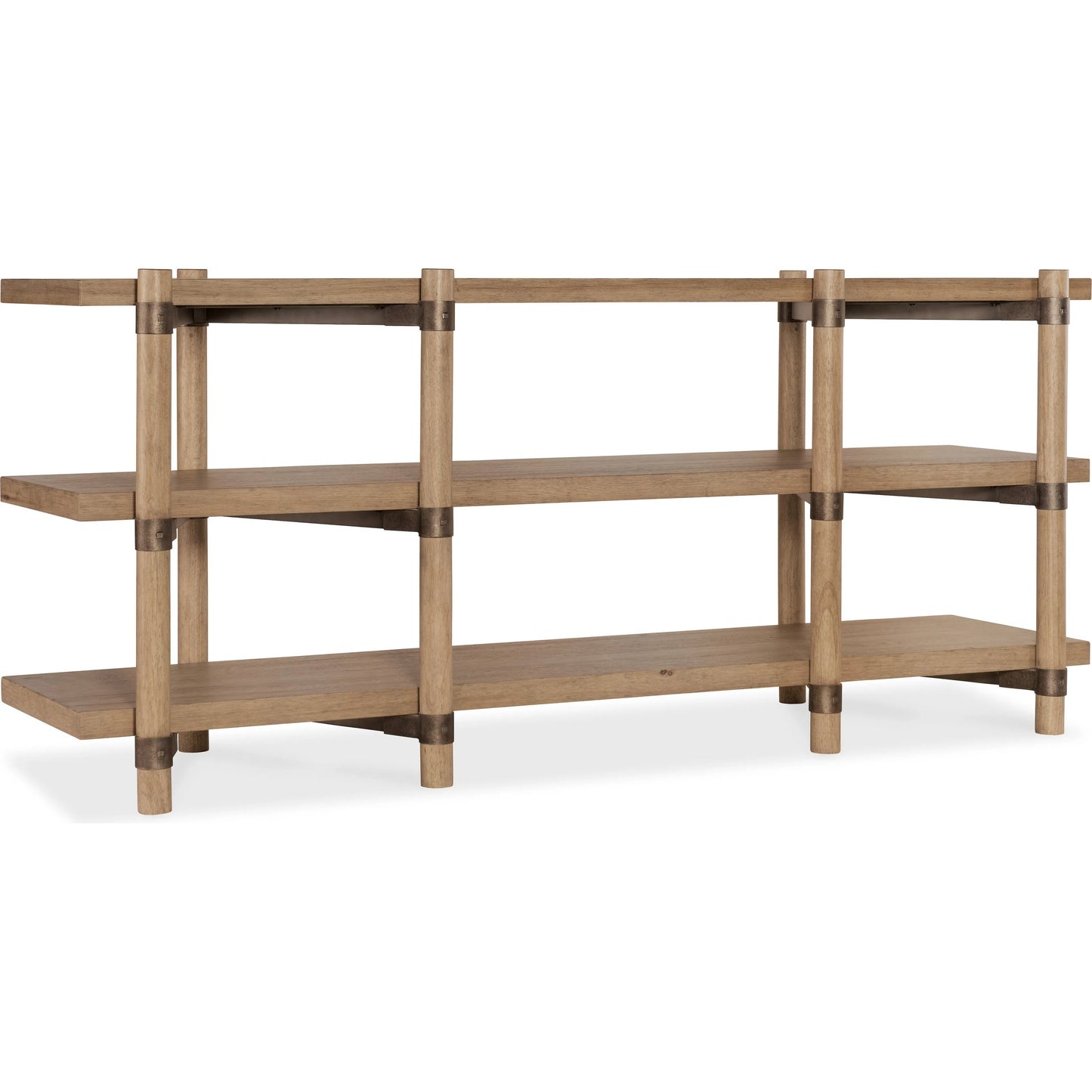 000 SI-2250712 | Primary Silo | Vineyard Row Console by Hooker Furniture in light wood and sonoma. Made from unique in a transitional style.