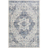 Light Blue, Navy, Denim, White, Black, Gray / 2' x 3'2"