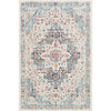 Medium Gray, White, Navy, Denim, Light Blue, Mustard / 2' x 3'2"