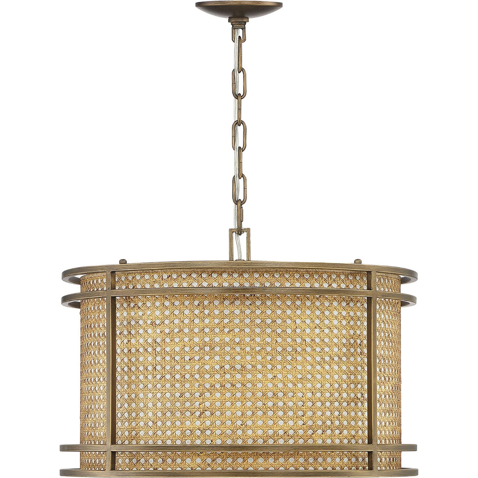 Tailor Chandelier by Lumanity in light bronze. Made from iron, paper in a cottage & farmhouse style.