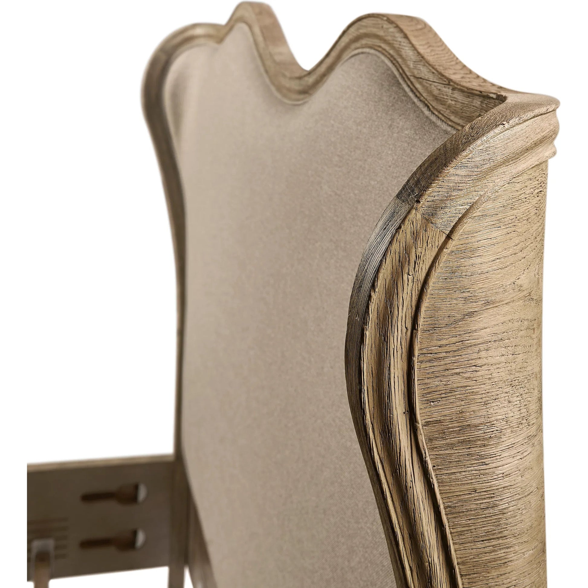 Echo Canyon Upholstered Bed by Jonathan Charles in faded oak. Made from oak, fabric in a unique style.