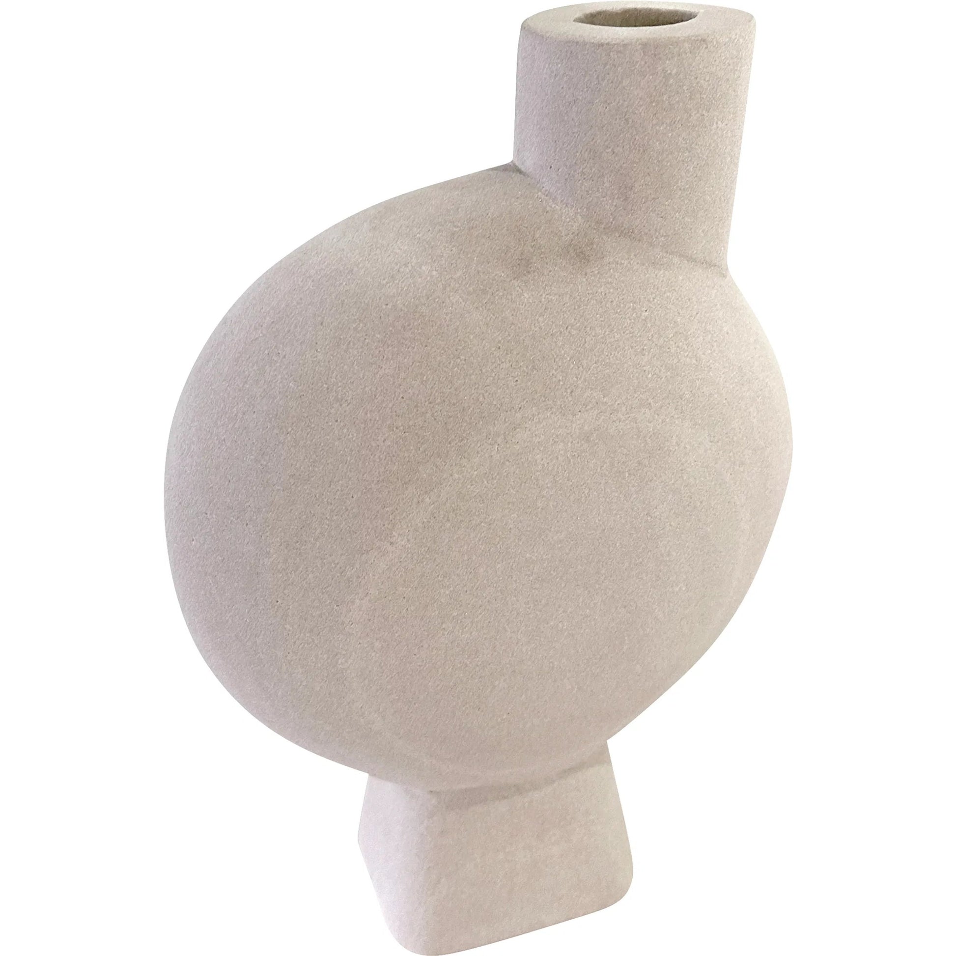 Fabiola Object by Arch & Plane in grey. Made from himalayan sandstone in a rustic style.