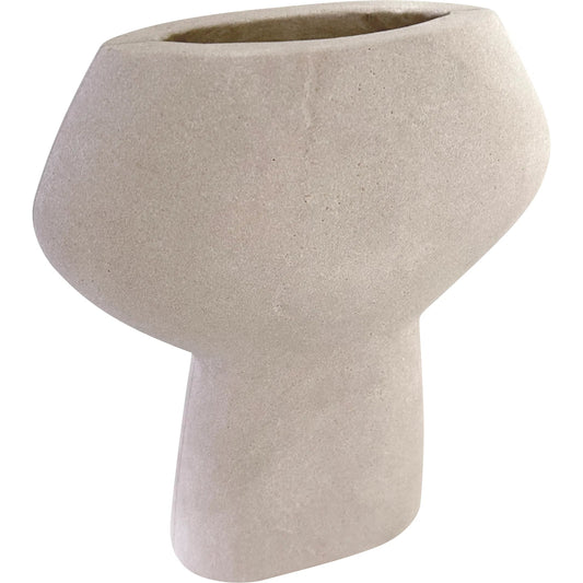 Hopper Vase by Arch & Plane in grey. Made from himalayan sandstone in a unique style.