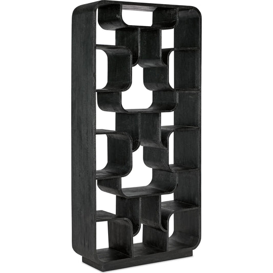 Commerce and Market Sloane Etagere by Hooker Furniture in black. Made from mango solids in a modern style.