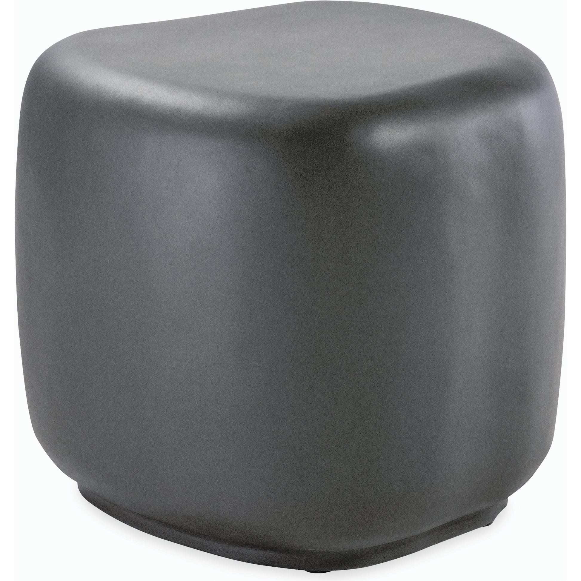 Pebble Outdoor End Table by Sunset West. Made from gfr concrete in a modern style.