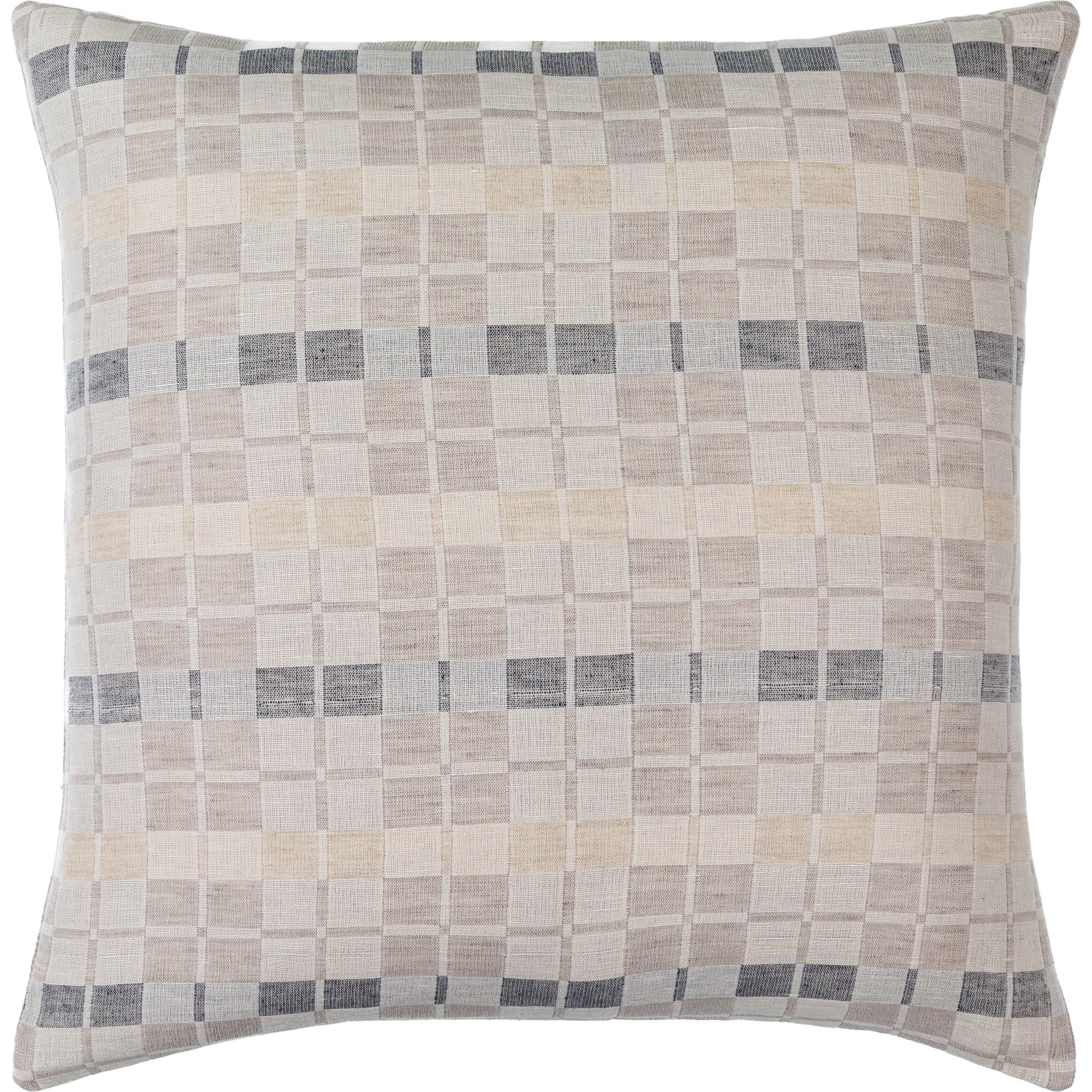 Divya Pillow - 481856 by Surya in light beige. Made from front: 60% linen, 40% cotton, back: 60% linen in a modern style.
