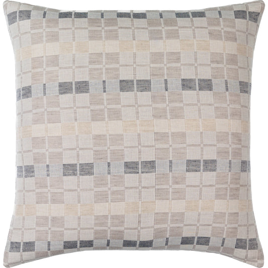 Divya Pillow - 481856 by Surya in light beige. Made from front: 60% linen, 40% cotton, back: 60% linen in a modern style.