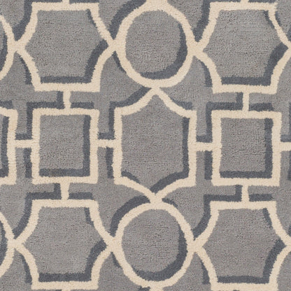 Dwell B Rug - 15419 by Surya in charcoal, medium gray. Made from 100% wool in a unique style.