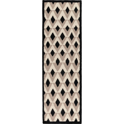 Dwell D DWD-1000 Rug by Surya in black, taupe, charcoal. Made from 100% wool in a unique style.