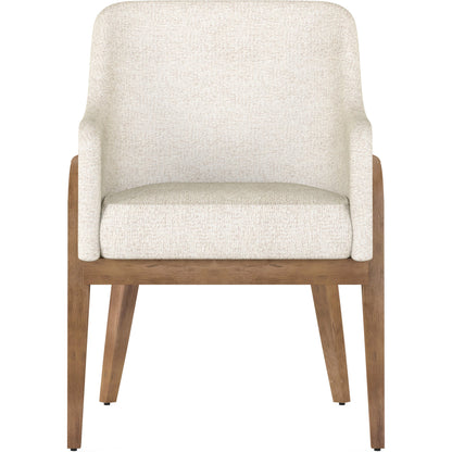 Portico Upholstered Arm Chair by A.R.T. Furniture in sienna. Made from parawood solids, foam, fabric in a modern style.