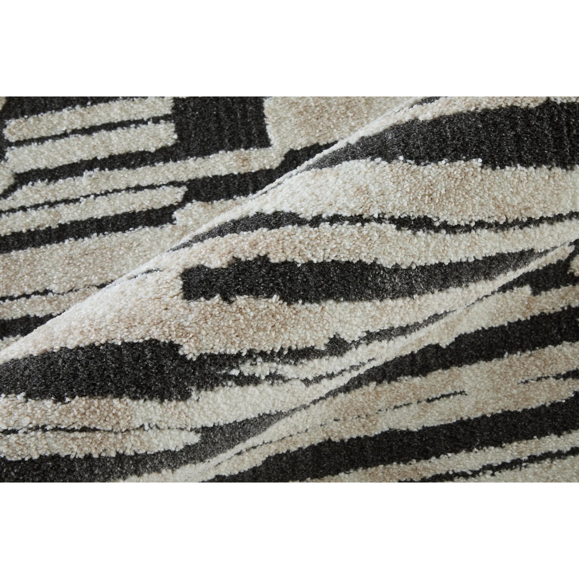 Gilmore Stripes GIL39UPF Rug by Feizy in ivory, black. Made from polypropylene in a unique style.