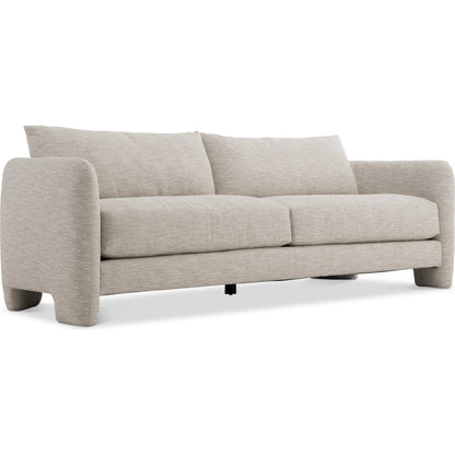 Rowan Fabric Sofa by Bernhardt in beige. Made from fabric in a unique style.