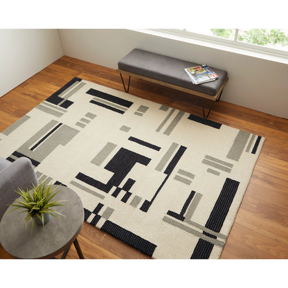 Maguire Transitional Rug - 8903F by Feizy in ivory, taupe. Made from wool, nylon in a unique style.