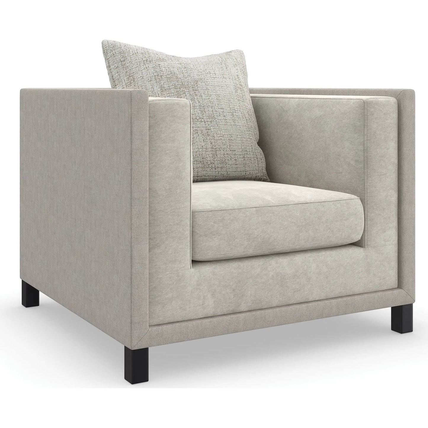 002 SI-2193910 | Primary Silo | Tuxedo Chair by Caracole in brushed deep bronze. Made from unique in a eclectic & global style.