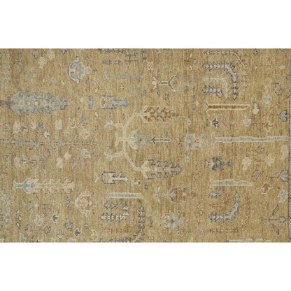 Carrington Traditional Oriental Rug - 6501F by Feizy in gold, blue, gray. Made from wool in a unique style.