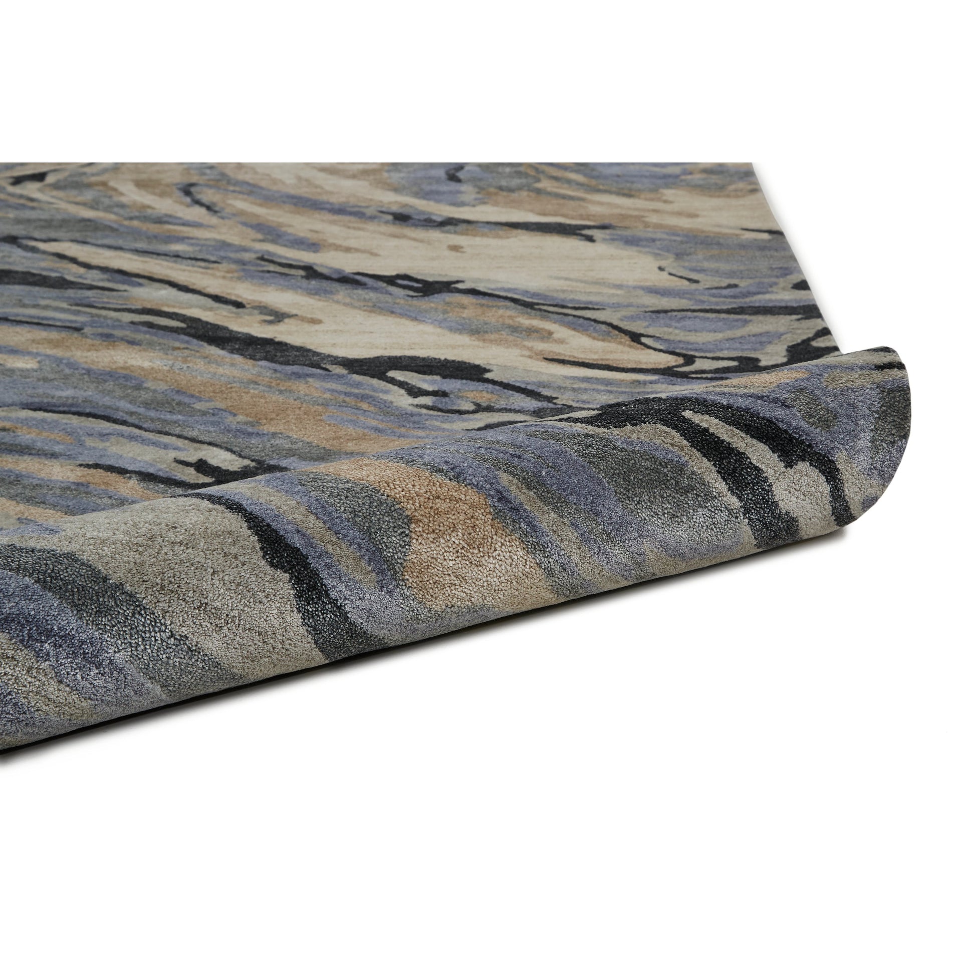 Dryden Transitional Rug - 8790F by Feizy in blue, gray, taupe. Made from viscose, wool in a unique style.