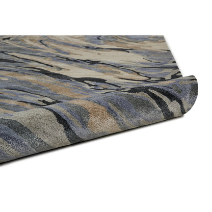 Dryden Transitional Rug - 8790F by Feizy in blue, gray, taupe. Made from viscose, wool in a unique style.