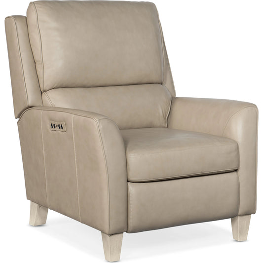Dunes Power Recliner by Hooker Furniture. Made from leather in a traditional style.