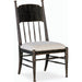 Americana Upholstered Seat Side Chair by Hooker Furniture in beige. Made from oak veneers and fabric in a cottage & farmhouse style.