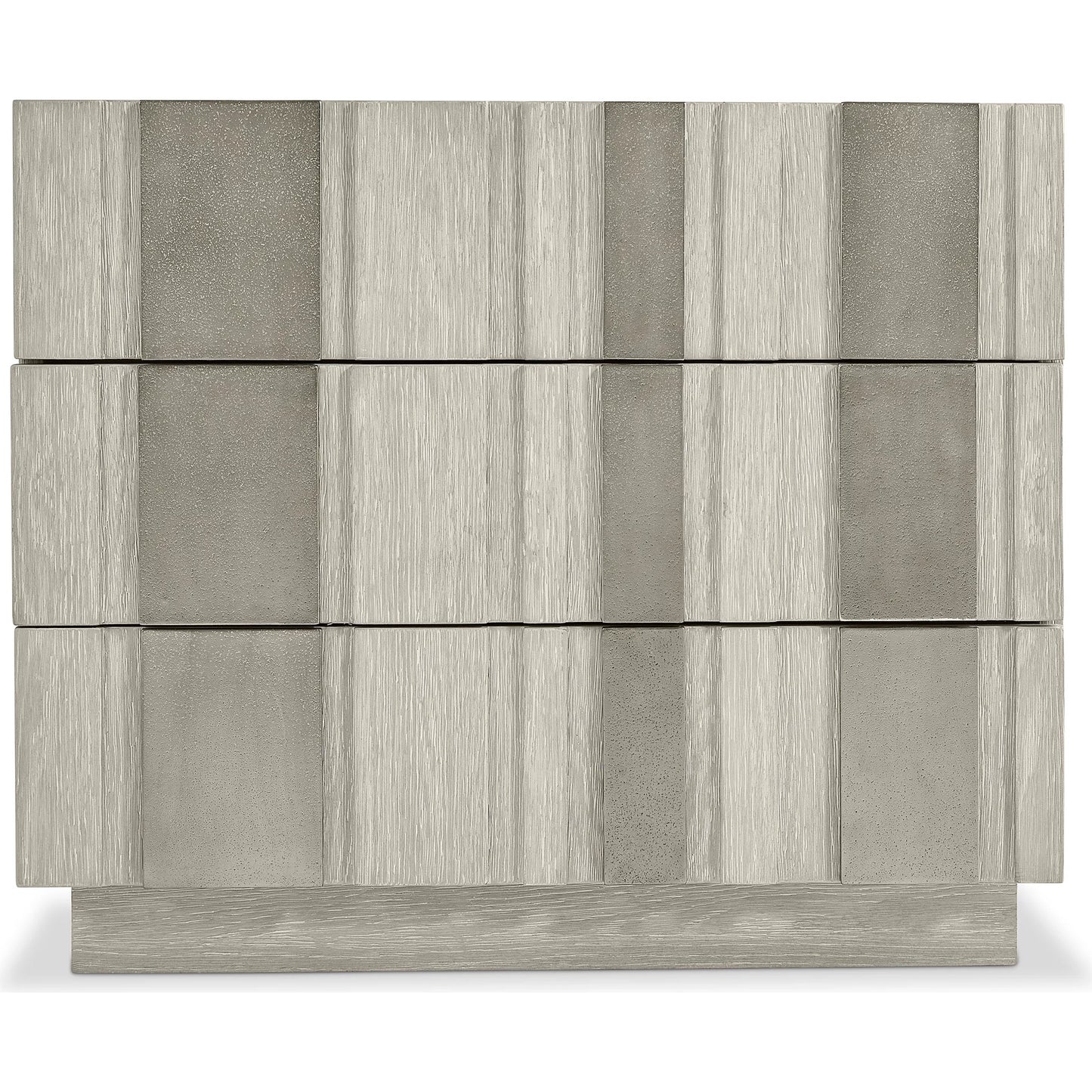 005 SI-2534122 | Closeup | Tempo 3 Drawer Nightstand by Bernhardt in beige. Made from wood, metal in a unique style.