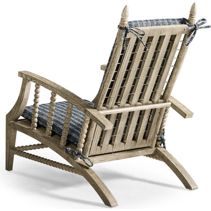 Whitby Lounge Chair by Jonathan Charles in grey and greyed oak. Made from oak, fabric, rope in a cottage & farmhouse style.