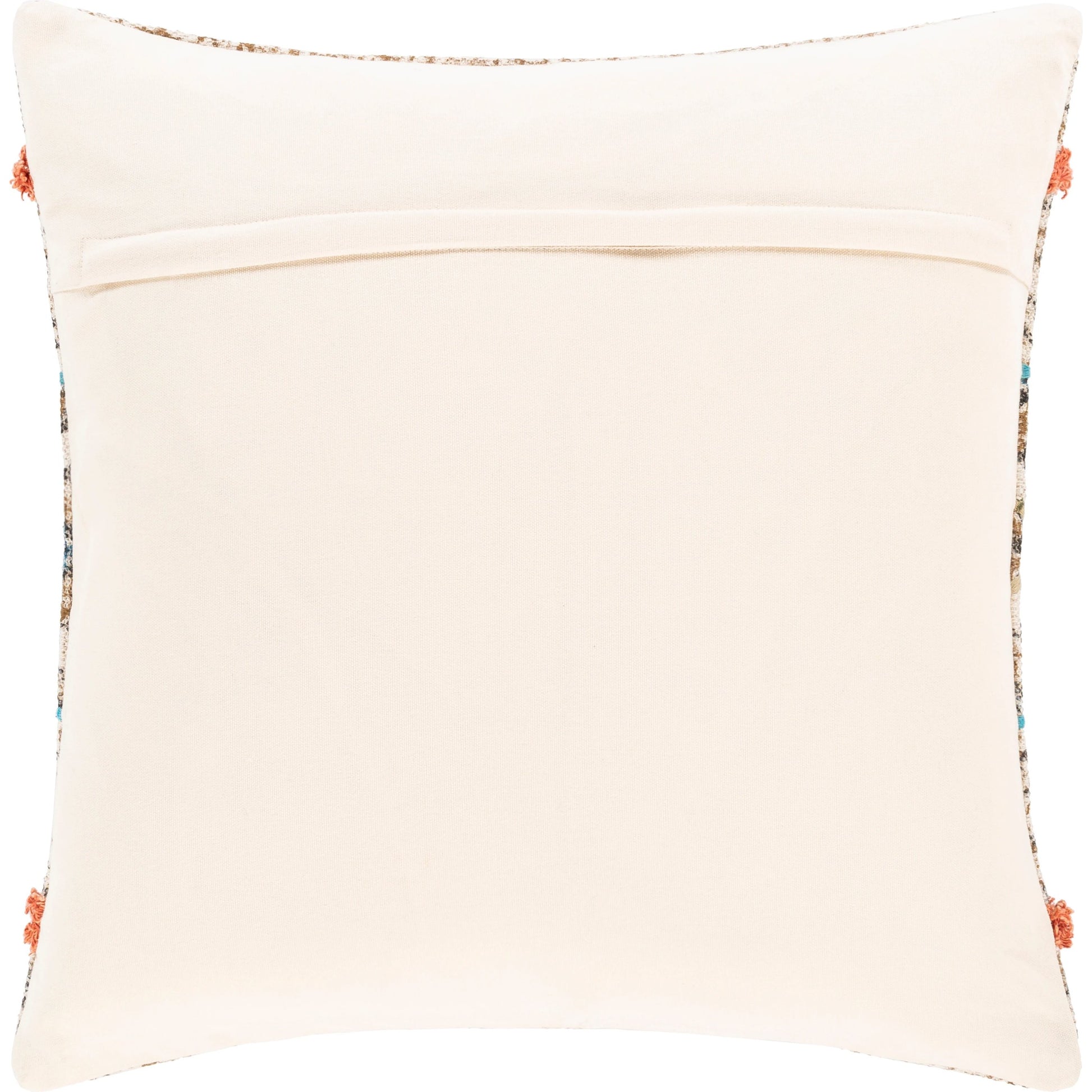 Dayna Pillow - 30931 by Livabliss in beige, orange. Made from 100% cotton in a eclectic & global style.