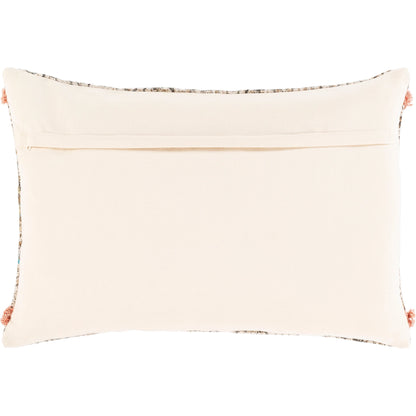 Dayna Pillow - 25939 by Livabliss in beige, orange. Made from 100% cotton in a eclectic & global style.