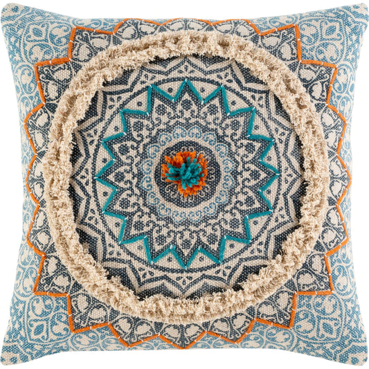 Dayna Pillow - 31558 by Livabliss in ivory, taupe. Made from 100% cotton in a eclectic & global style.