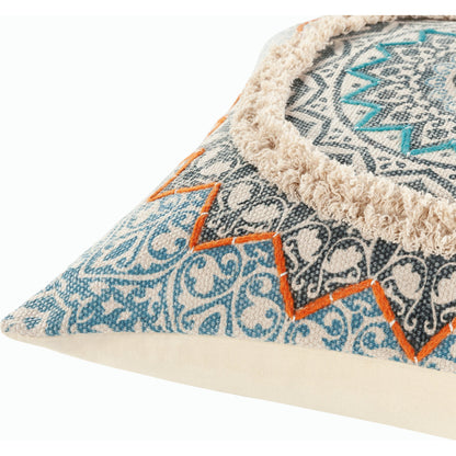 Dayna Pillow - 31558 by Livabliss in ivory, taupe. Made from 100% cotton in a eclectic & global style.