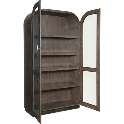 Modern Mood Display Cabinet by Hooker Furniture. Made from oak veneers, metal, glass in a modern style.