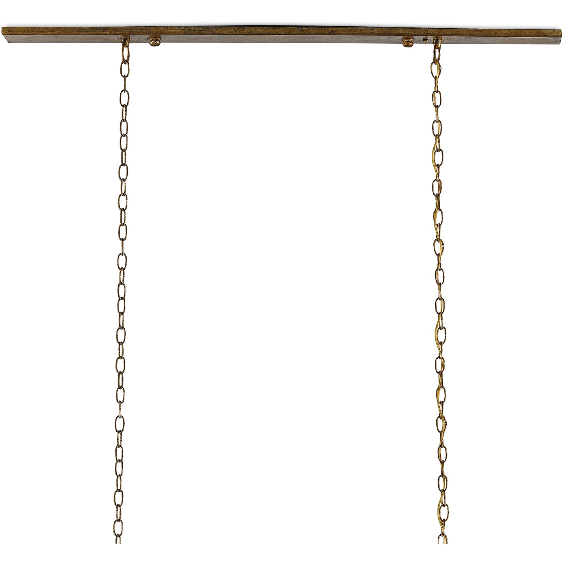 Maximus Chandelier by Currey and Company. Made from wrought iron, glass in a modern style.