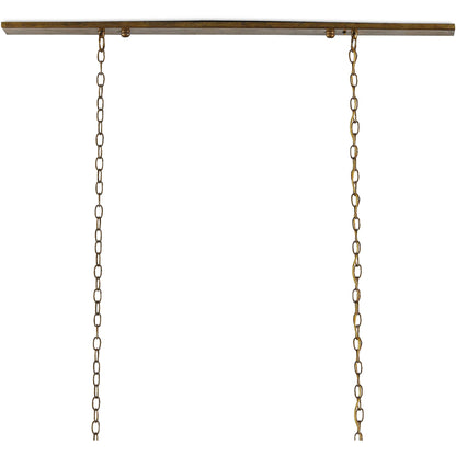 Maximus Chandelier by Currey and Company. Made from wrought iron, glass in a modern style.