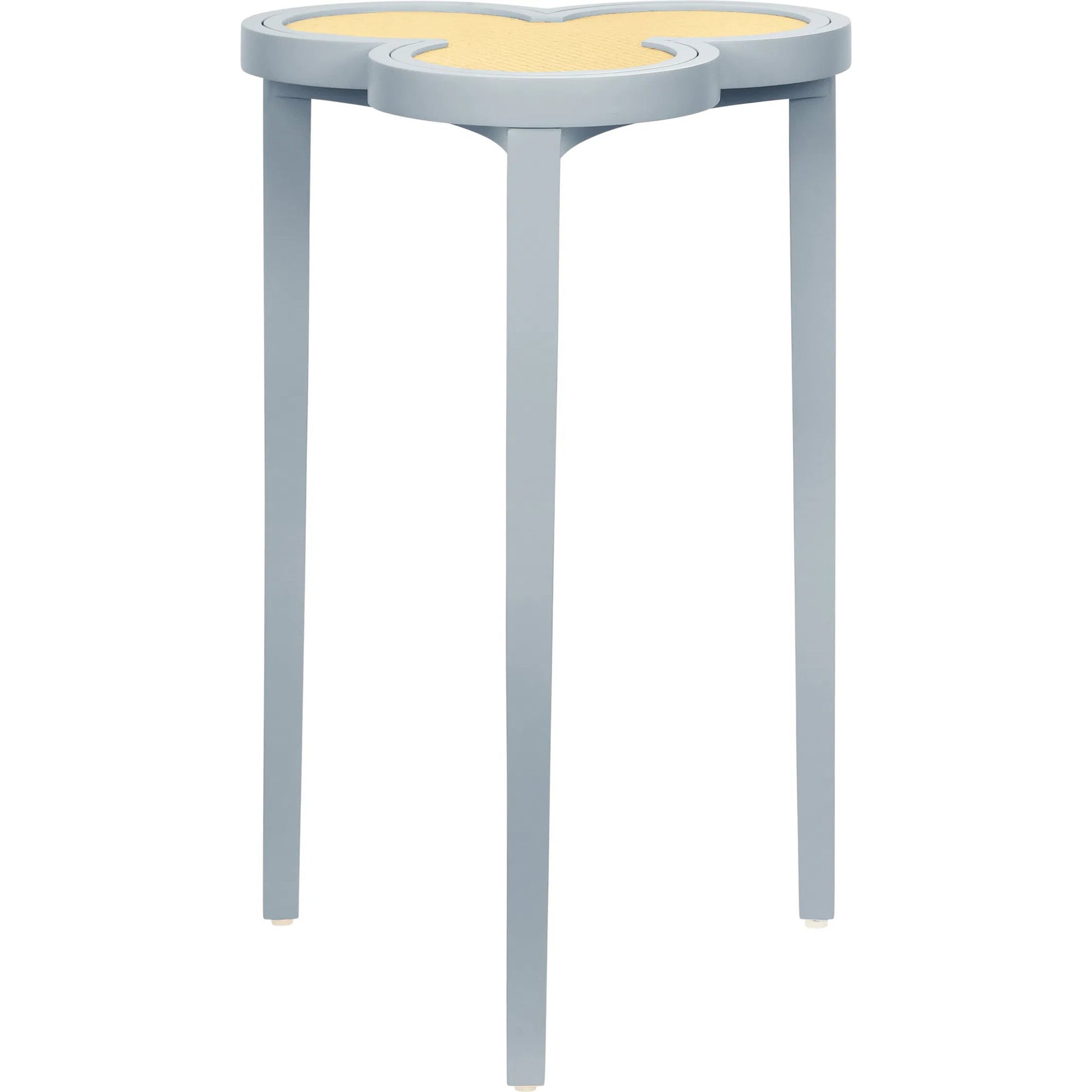 Dylan Clover Cigar Table by Worlds Away. Made from solid wood, mdf, rattan in a eclectic & global style.