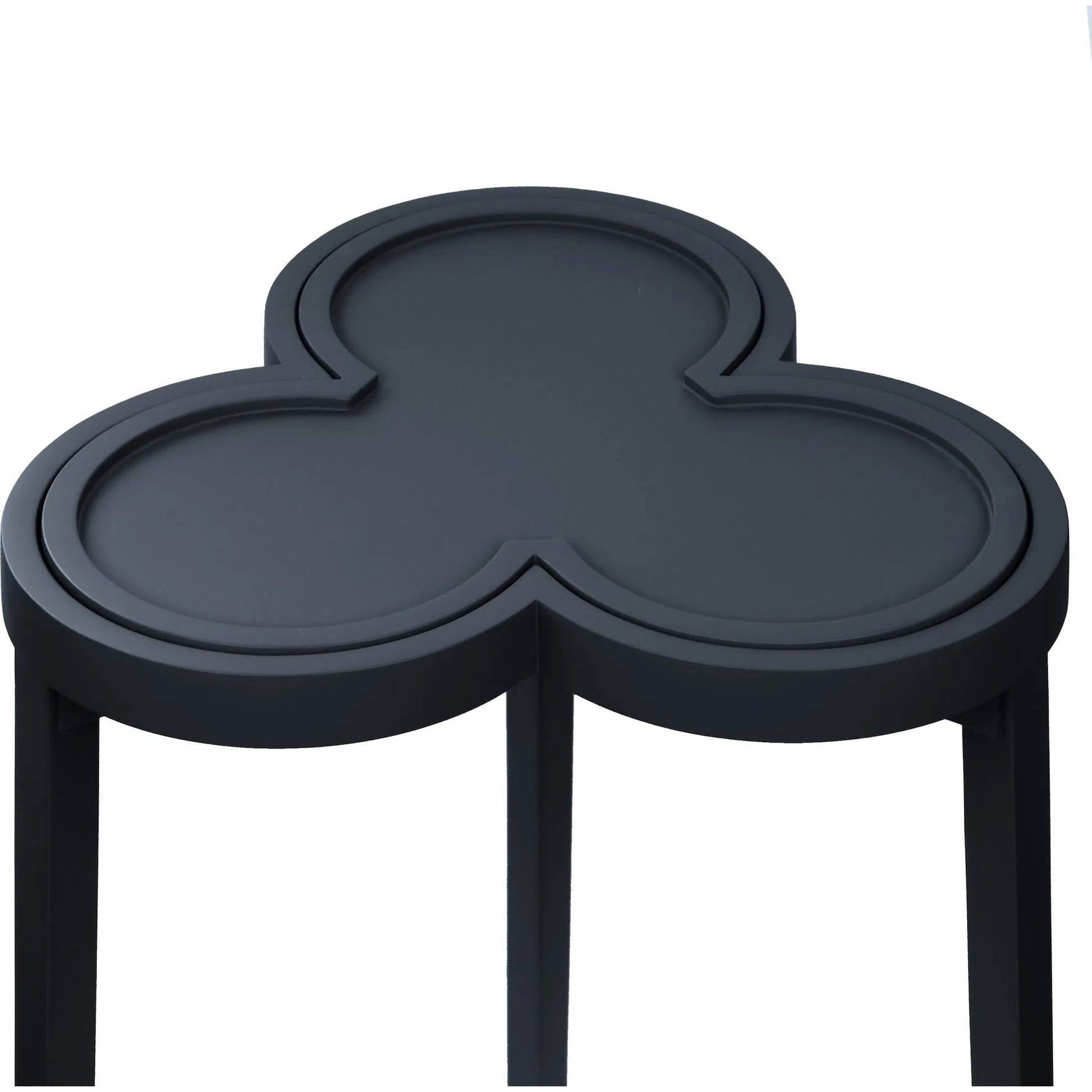 Dylan Clover Cigar Table by Worlds Away. Made from solid wood, mdf, rattan in a eclectic & global style.