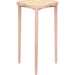 Dylan Clover Cigar Table by Worlds Away. Made from solid wood, mdf, rattan in a eclectic & global style.
