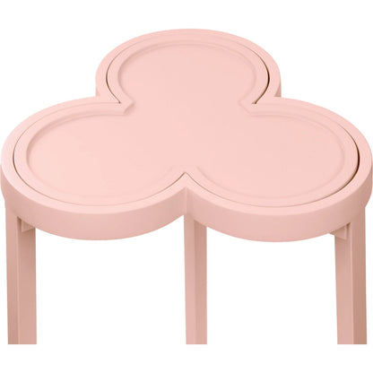 Dylan Clover Cigar Table by Worlds Away. Made from solid wood, mdf, rattan in a eclectic & global style.