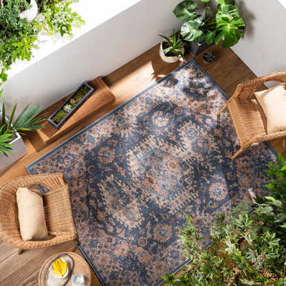 Daytona Beach Indoor/Outdoor Rug by Livabliss. Made from 92% polyester, 8% polypropylene in a traditional style.