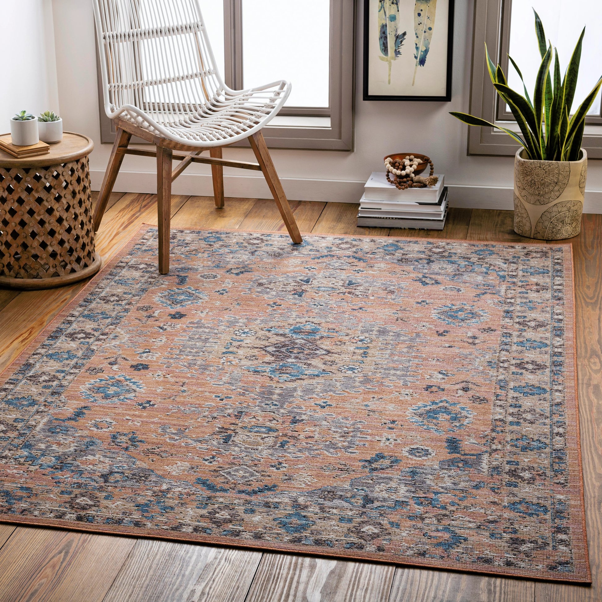 Daytona Beach Indoor/Outdoor Rug by Livabliss. Made from 92% polyester, 8% polypropylene in a traditional style.