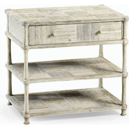 William Yeoward - Bywater Side Table with Drawer by Jonathan Charles in washed acacia. Made from acacia in a transitional style.