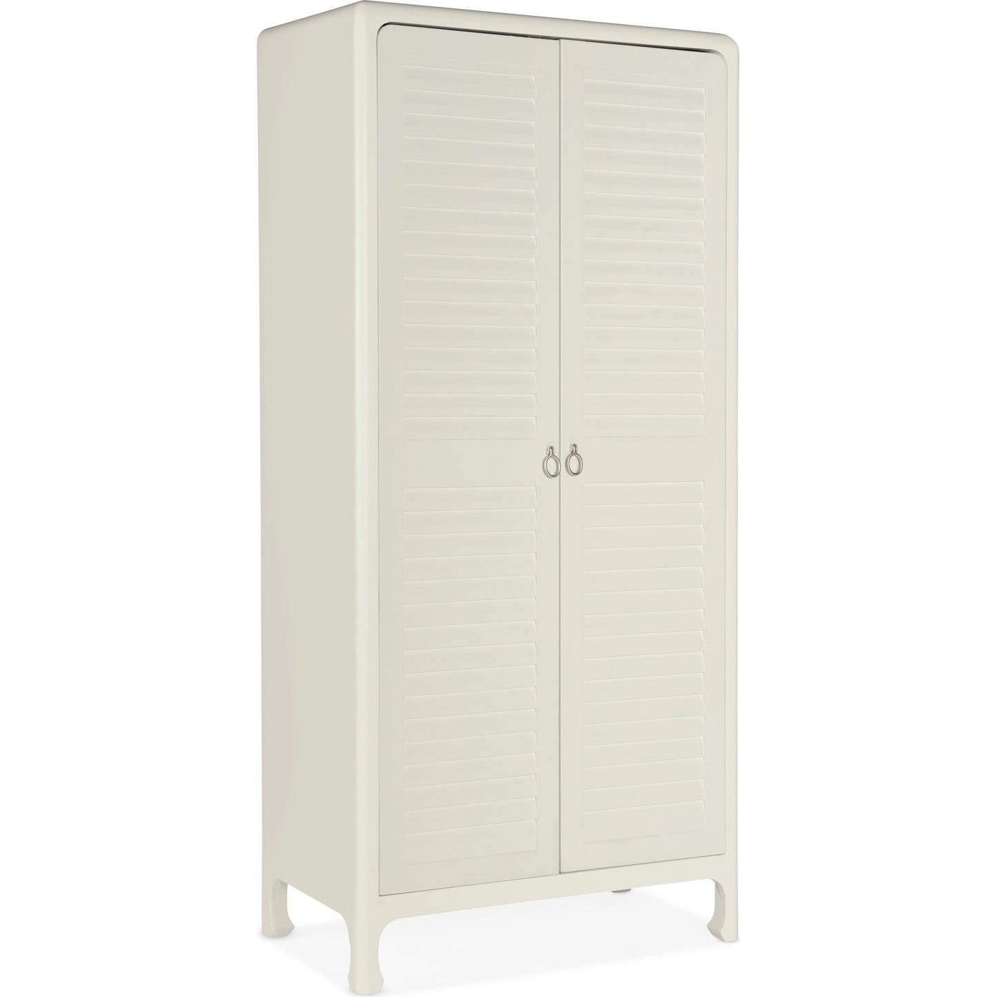 001 SI-1900851 | Primary Silo | Serenity Cape May Wardrobe by Hooker Furniture in shell, champagne. Made from maple veneers in a modern style.
