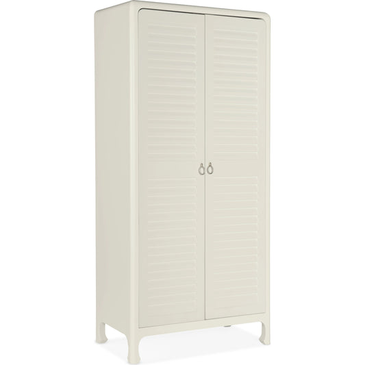 Serenity Cape May Wardrobe by Hooker Furniture in shell, champagne. Made from maple veneers in a modern style.