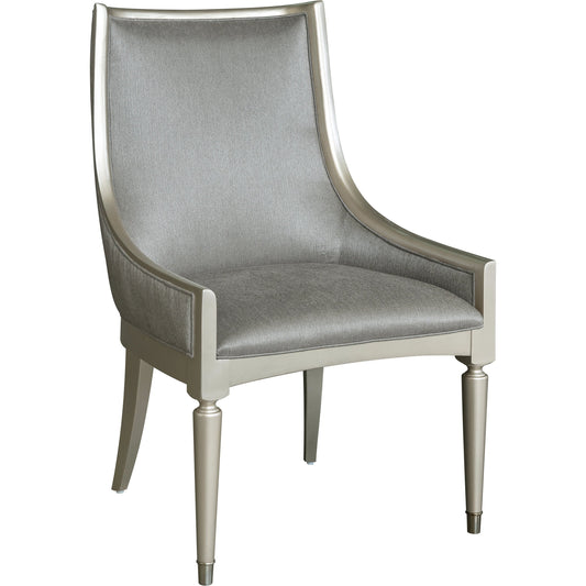 Zoey Upholstered Arm Chair (Set of 2) by Pulaski Furniture in champagne. Made from hardwood solids, primavera veneers in a modern style.