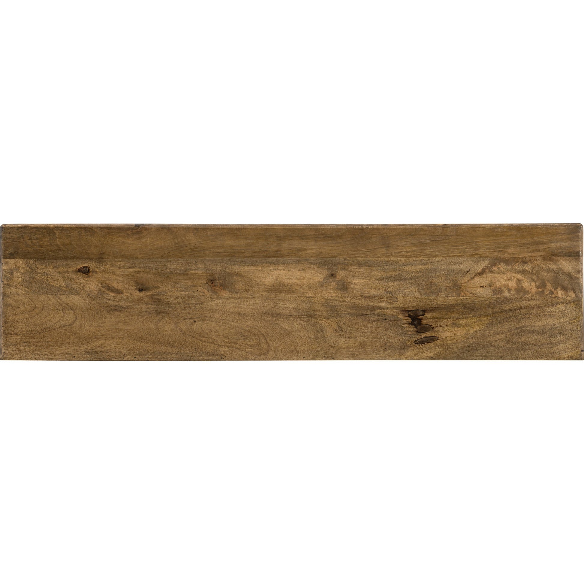 Serramonte Entertainment Console by Hooker Furniture in medium mango. Made from mango wood, metal, german silver in a modern style.