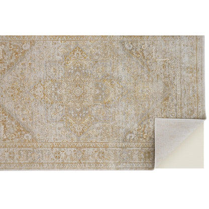 Aura Oriental Rug - 3734F by Feizy in ivory, gold. Made from polyester, polypropylene in a unique style.