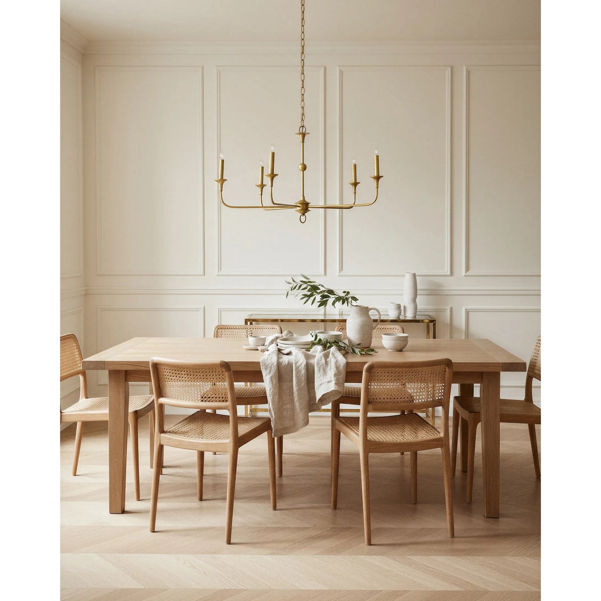 Nottaway Chandelier by Currey and Company. Made from wrought iron in a modern style.