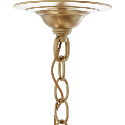 Purebred Chandelier by Currey and Company in contemporary gold leaf, natural abaca. Made from wrought iron, rope in a modern style.